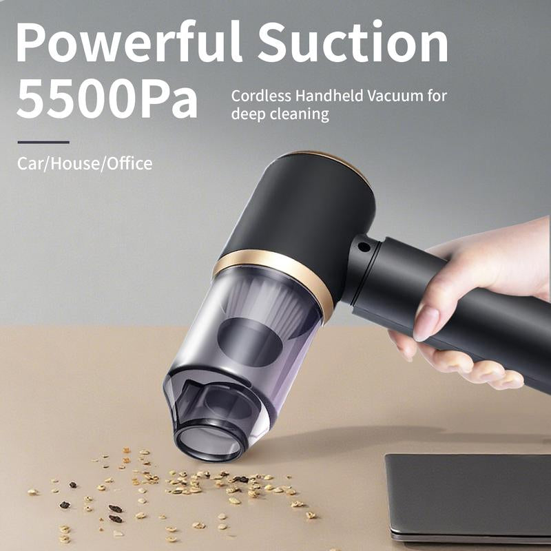 Powerful Handheld Wireless Vacuum Cleaner, with Strong Suction for Home | Car | Desktop Cleaning, Car Detailing Accessories, Cleaning Supplies