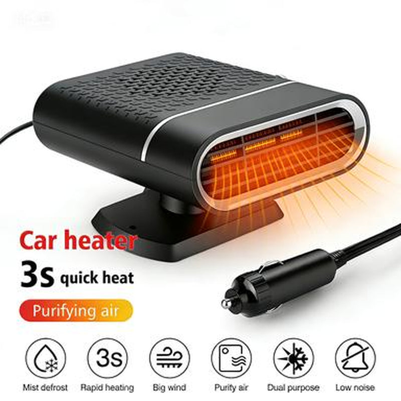 12V Car Heater & Defroster — Instant High-Power Heat, Fast Windshield Defogging, 360° Rotation, Plugs into Cigarette Lighter. Perfect Valentine’S Gift