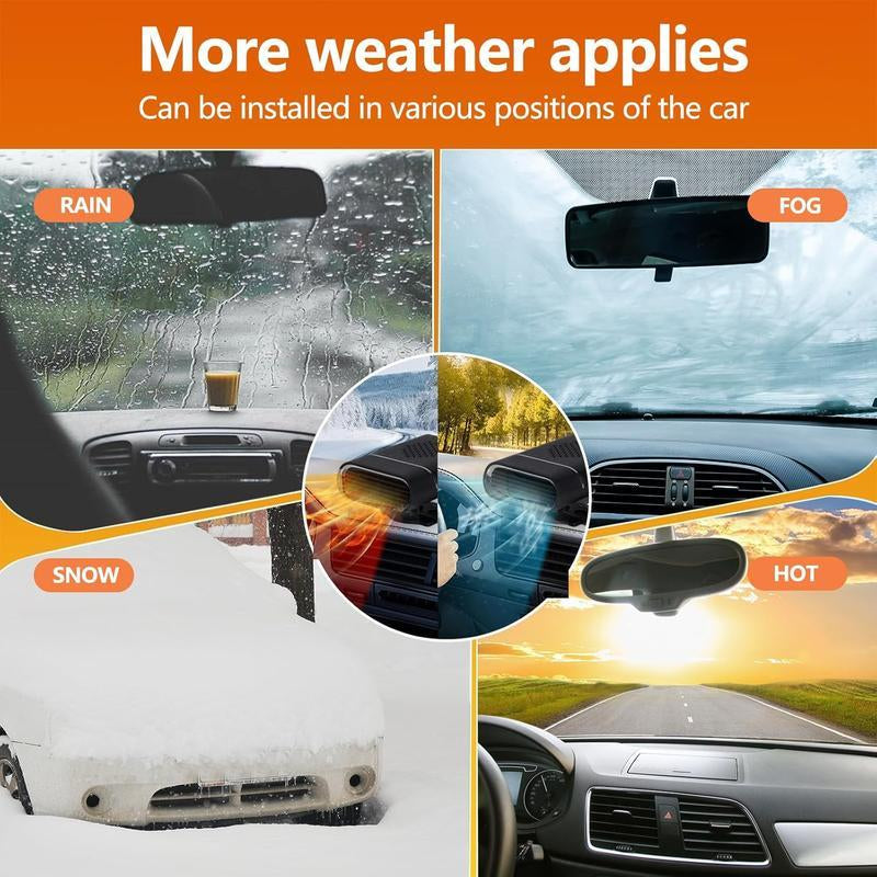12V Car Heater & Defroster — Instant High-Power Heat, Fast Windshield Defogging, 360° Rotation, Plugs into Cigarette Lighter. Perfect Valentine’S Gift