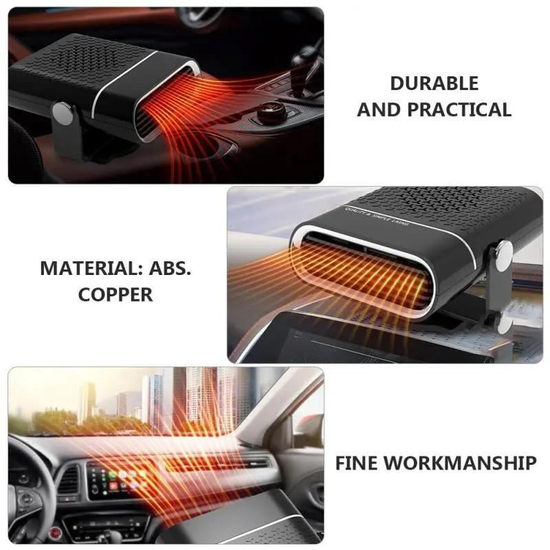 12V Car Heater & Defroster — Instant High-Power Heat, Fast Windshield Defogging, 360° Rotation, Plugs into Cigarette Lighter. Perfect Valentine’S Gift